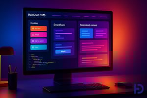 HubSpot CMS, Developer Dashboard, Smart Forms, Personalization, HUBL, Web Development, CRM Integration, Tech Interface, Website Performance, Code UI